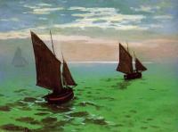 Monet, Claude Oscar - Fishing Boats at Sea